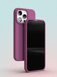 2.0mm Liquid Silicone Phone Case, Full-Body Protection, Compatible With IPhone 17/16/15/14/13/12/11 Pro Max - Violet Purple - View 3
