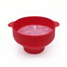 1 Set Mikrowellen-Popcorn Silikon-Faltschüssel mit Deckel, Popcorn-Herstellungsschüssel, spülmaschinenfest für Heim-Partys zum Selbermachen von Popcorn - Verschiedenfarbig - Übersicht 7
