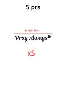 RandySticker Pray Always Mirror Decal, Car Decals For Women, Faith Mirror Decal, Cute Vinyl Decal, Christian Car Mirror Decal, Car Accessories,Stickers,Wall Decal, Vinyl Decal For Home Decorations,Spring Decoration Items Refresh Your Home,Rama Decoration Stickers Gifts Birthday Graduation