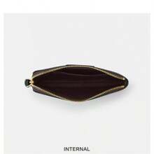 Coach Monedero con cremallera de esquina Cartera para mujer, Bolso de mano tipo muñequera para la noche, Bolso de mano pequeño con correa para la muñeca en lienzo con estampado, Regalo