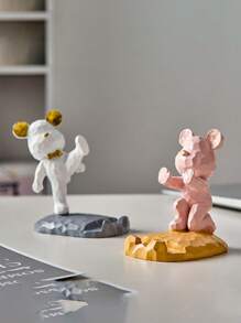 Creative Gift Astronaut Cute Mobile Phone Desk Stand Decor - Multicolor - View 3