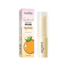 SADOER 4 Pacotes Conjunto de Presente, Sabor de Frutas de Sanduíche Especial Bálsamo Labial de Ácido Hialurônico com Variação de Temperatura para Lábios Secos e Escuros - Hidratante e Nutritivo, Acabamento Brilhante, Hipoalergênico, Adequado para Todos os Tipos de Pele - Multicolorido - Visão 11