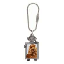 Pewter Cocker Spaniel Dog Key Fob