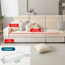 1pc Tea Leaves Jacquard Sofa Cover, All-Season Protective Slipcover, Stretchy & Machine Washable, Fits Single/Loveseat/3-4 Seater/Sectional Sofa Gifts Birthday Graduation