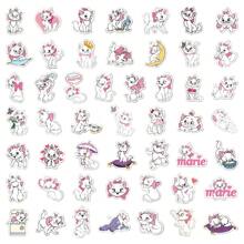Disney 50 件玛丽贴纸卡通猫装饰笔记本电脑杯头盔相框滑板电脑防水贴纸圣诞节万圣节感恩节送给家人和朋友的可爱礼物