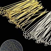 300 件/包 20-50 毫米锌合金椭圆形眼针，适用于 DIY 珠宝制作手链、项链、耳环、手工艺品配件 - DIY珠寶針 - 查看 1