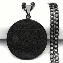 七大天使勋章天使项链男女款不锈钢所罗门印章保护链