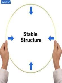 10/15 件 10/12 英寸金属花环中心装饰,金色花环花边环装饰适用于 DIY 婚礼派对桌面装饰 - 彩色 - 查看 5