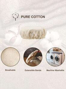 1/2/4/6/8/10pcs Sourdough Jar Cover, Reusable And Washable Fermentation Jar Lids,Elastic Wheat Straw Cloth Covers, For Sourdough, Kombucha, And Kefir - Fits 3-4 Inch Jar Openings, Ideal For Kitchen Organization And Storag