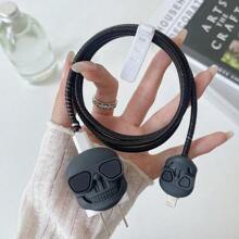 4 件装可爱卡通 Anker 30W 充电器保护套、电缆保护器、充电器头保护器 - 感恩节/圣诞节礼物