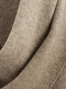 Women's Scarf Style Fashionable Casual Asymmetric Ultra Loose Knitted Jacket Sweater Cardigan Jacket Tops - Khaki - View 7