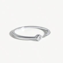 1 chiếc nhẫn hình vuông đính đá Zirconia thời trang dành cho nữ. - Nhẫn Zirconia xếp chồng lên nhau - Xem 6
