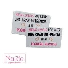 100 Etiquetas de agradecimiento para pequeño negocio o emprendimiento. Personalizar pedidos, para envíos, gracias a clientes. Pegatinas, stickers, calcomanías, gracias por tu compra. - Unitalla - Ver 1