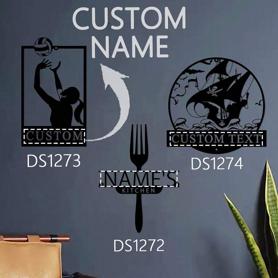 1pc Biển báo vận động viên bóng chuyền bằng kim loại tùy chỉnh, Bánh lái du thuyền bằng kim loại Quà tặng du thuyền tùy chỉnh Bánh lái tàu hàng hải Trang trí bánh lái tàu Thuyền trưởng cướp biển Vô lăng tàu, Nghệ thuật treo tường nhà bếp bằng kim loại được cá nhân hóa, Quà tặng tân gia, Biển báo nhà bếp của mẹ, Quà tặng nhà bếp cho mẹ, Biển báo kim loại tùy chỉnh, Biển báo nhà bếp - màu đen - Xem 1