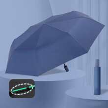 1 buc umbrelă complet automată cu 16 nervuri, de înaltă calitate, rezistentă la ploaie și vânt, umbrelă puternică, divertisment familial, rezistentă la ploaie și protecție solară în aer liber, parasolar cu dublă utilizare pentru mai multe persoane (Designul de culoare al umbrelei duble poate fi asortat liber) pentru școală, birou, uz casnic, călătorii, rechizite pentru întoarcerea la școală, răcorire de vară, plajă, călătorii