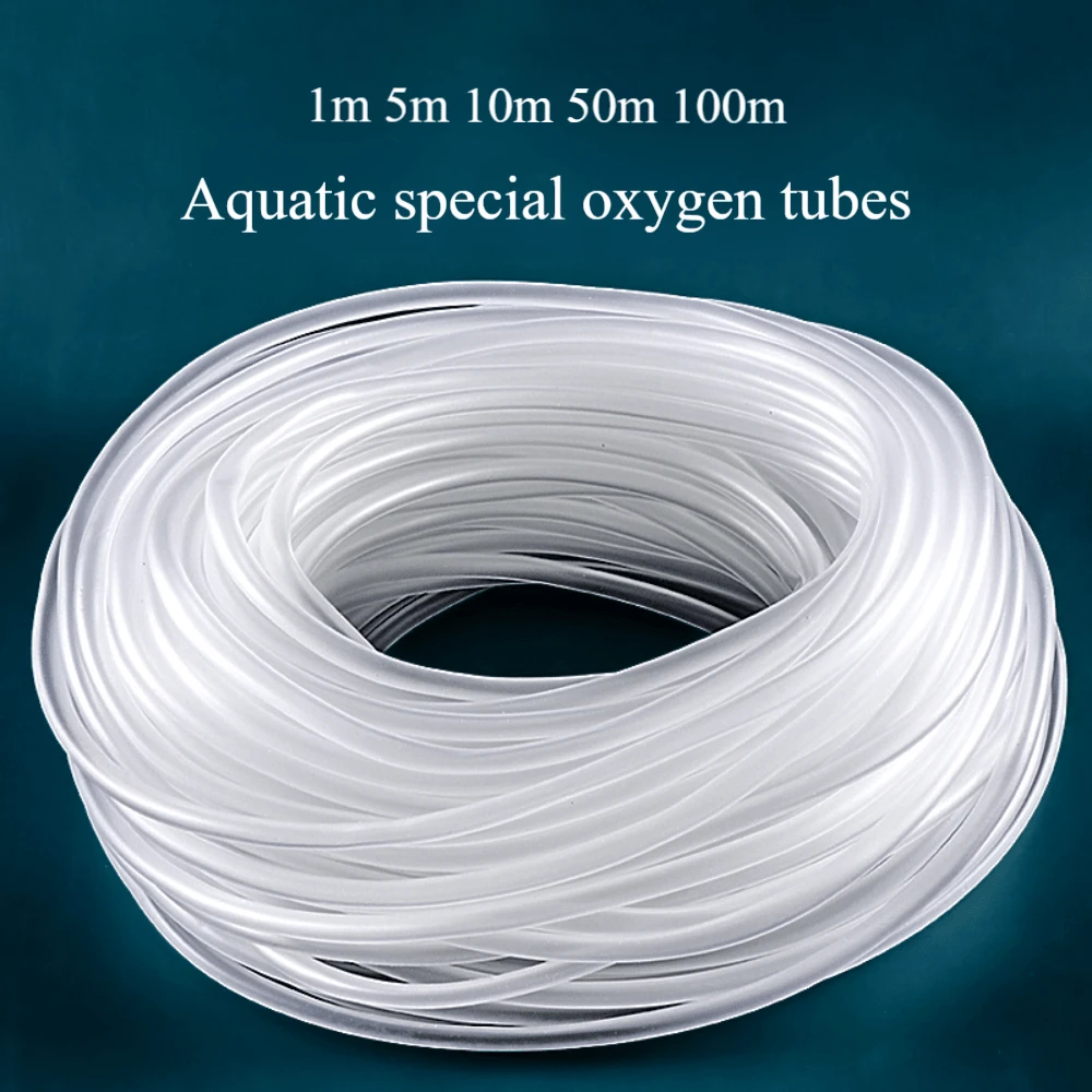 Tubo de oxígeno para acuario, tubo conector de bomba de aire, tubo de piedra de aire, PVC