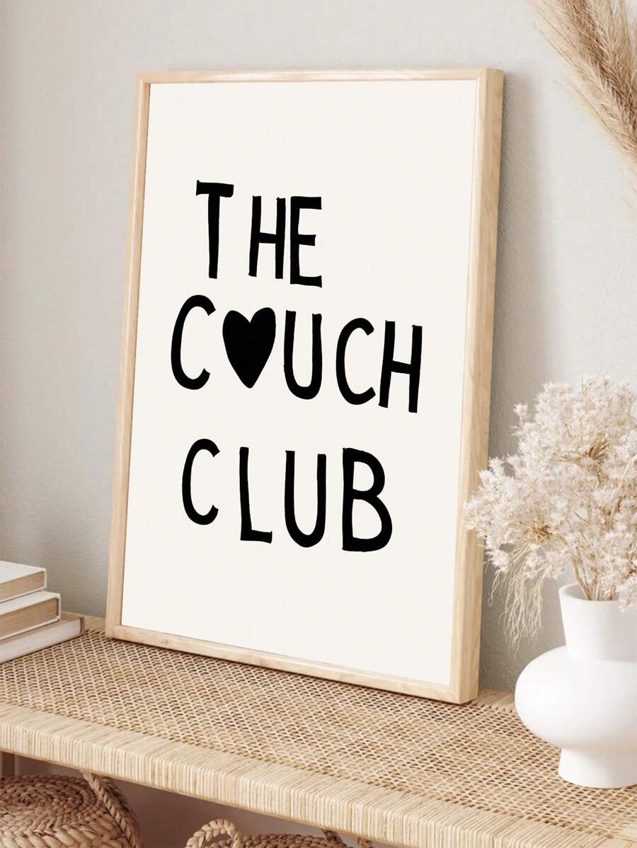 1 tấm áp phích nghệ thuật cổ điển, The Couch Club, áp phích nghệ thuật phông chữ Sweet Cheers, tranh vải canvas thú vị trang trí tường, phòng ngủ, phòng khách, phòng ăn, bếp, phòng học, phòng tắm, hành lang, quầy bar, quán cà phê, trang trí ký túc xá, quà tặng lý tưởng cho bạn bè, nghệ thuật treo tường, trang trí tường, trang trí nhà cửa, tranh vải canvas trang trí phòng, không khung - Nhiều màu - Xem 1
