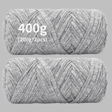 400g (200g*2), 2 Packs High Elastic Cord Yarn, Suitable For Handmade Weaving Bags, Baskets, Carpets, Shoes, Home Decor And DIY Crafts - Multicolor - View 45