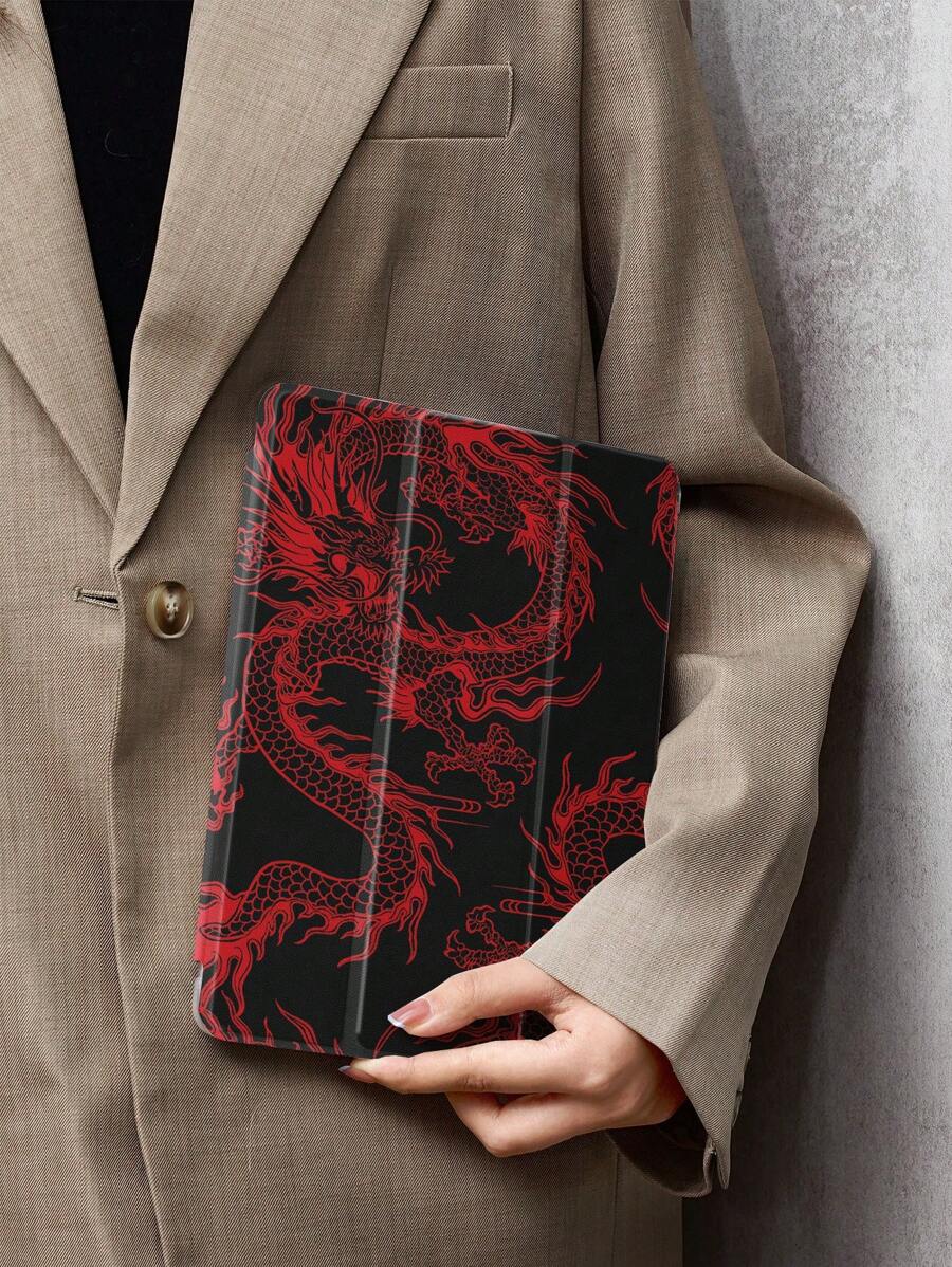 Dragon Case Compatible With Samsung Galaxy Tab/IPad,IPad 9th/8th/7th Generation 10.2 Inch ,New IPad 10th Generation Cover,With Auto Wake/Sleep,Four Corners Anti-Fall