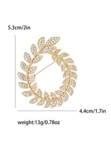 Trâm cài vòng hoa đính đá cho phụ nữ Trâm cài vòng hoa Nhẫn Ghim lá Tiệc Tiệc Trang sức Quà tặng - Vòng hoa đính đá 0222 - Xem 13