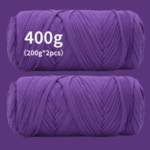 400g (200g*2), 2 Packs High Elastic Cord Yarn, Suitable For Handmade Weaving Bags, Baskets, Carpets, Shoes, Home Decor And DIY Crafts - Multicolor - View 18