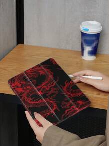 Dragon Case Compatible With Samsung Galaxy Tab/IPad,IPad 9th/8th/7th Generation 10.2 Inch ,New IPad 10th Generation Cover,With Auto Wake/Sleep,Four Corners Anti-Fall - Multicolor - View 4