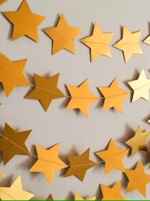 1pc Decoração de quarto Ins Style Star Latte Art Decoração de casamento Five-Pointed Star Latte Art Layout de festa de aniversário Latte Art Rama Decoração, Decoração de casa, Decoração de quarto, Decoração de parede - Multicolorido - Ver 2