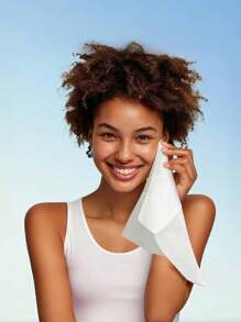 1 Packung Einweg Nass-Trocken Doppelnutzen Gesichtstücher, tragbare Gesichtstücher, geeignet zum Gesichtwaschen und Make-up Entfernen, praktische weiche Tücher und Gesichtstücher