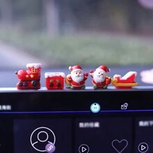 5 件随机款式圣诞节汽车内饰中控台装饰配件 - 彩色 - 查看 2