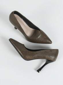 Minimalist Elegant Black Stilettos For Party And Catwalk, Women Formal High Heels