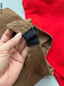 Bory Women's Strapless Bodysuit Textured Straight Basic Comfortable Summer With Hollowed-Out Cup Smooth Launch 2024 Tight-Fitting Bodysuit Black Swimsuit - Màu nâu Sô-cô-la - Xem 3