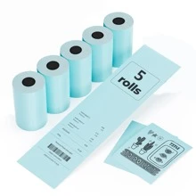 Giấy nhiệt màu vàng/hồng/xanh lam cuộn biên lai 2 1/4" X 50' (Độ dày giấy 60 GSM) Phù hợp với tất cả máy in tiền mặt Clover POS, giấy nhiệt màu không chứa BPA/BPS - Nhiều màu - Xem 12