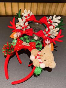1 pièce Serre-tête renne de Noël et Nouvel An, convient comme cadeau de Noël et du Nouvel An pour les filles