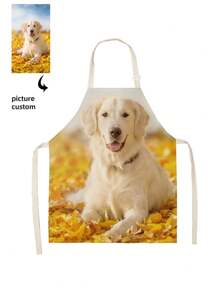 1 Piece DIY Photo Custom Apron, Waterproof Horizontal Weave Nylon Fabric With Photo Mom Men Women Customized Funny Pictures Chef Cooking Kitchen Apron Personalized Kitchen Waterproof Apron Custom Photo Logo Picture Name Chef Chef Apron Perfect For Mom Husband Girlfriend Girlfriend Boyfriend Father's Day Valentine's Day Mother's Day Birthday Anniversary Graduation Wedding Christmas Love Unique Ideal Gift For Dad, Family, Friends, Housewarming, ,Breathable,Lightweight,Washable,Cute,Love,Shining,Soft,Comfortable,Elegant,Custom,Personalized,Unique,Him,Her,Boyfriend,Girlfriend,Dad,Mom,Family,Friends - Multicolor - View 6