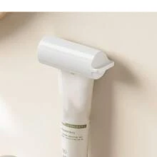 1pc Toothpaste Dispenser Stand, Rotating Hands-Free Toothpaste Squeezer Back To School