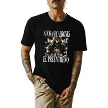 Playera Camiseta Calaca Meme Gym Ya Me Pego El Pre Entreno Nocivo - Negro - Ver 2