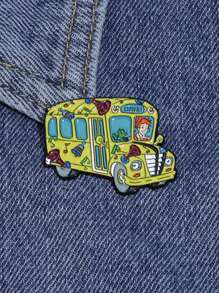 1pc Hard Enamel Needle Colored Car Brooch Lapel Badge Jewelry Gift For Friends - Multicolor - View 10