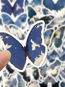 30 miếng dán tường hoạt hình hình mặt trăng bướm tre cốc nước máy tính hành lý trang trí miếng dán chống thấm nước - Nhiều màu - Xem 5