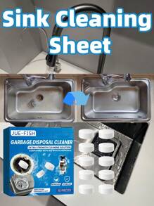 Sink Cleaning Tablets, Kitchen Dishwashing Tub Cleaner For Removing Grease, Dirt, And Unblocking Pipes, Random Assortment - Solid State - View 1