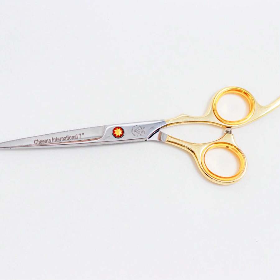 StellaGold Professional Scissors - Cheema International 7 Inches Razor Edge - Vàng - Xem 1