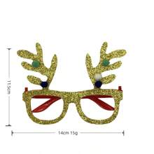 14pcs/Set Random Style Christmas Glasses, Christmas Glasses Set, Holiday Party Supplies, Photo Props, Holiday Decorations