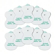 10/20/50/100Pcs Universal Electrode Pads 5.5x8cm Gold Hand Healthy-Pad 3.5mm Snap Replacement Thicker EMS Massage Patch