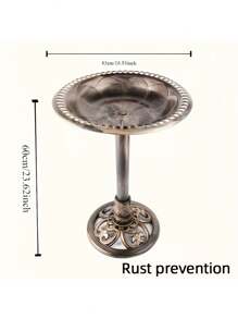 1pc Deluxe Raised Bird Feeder - Outdoor Garden Decoration Wild Bird Bathtub Shower Basin - Attractive Yard Accent With Easy Cleaning Design