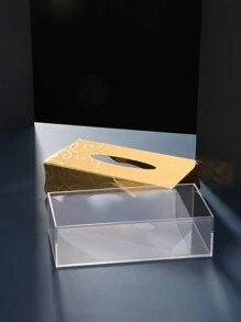 ALMAMARA 1 件，亚克力铁托盘 3 件套，亚克力铁托盘，亚克力 + 铁纸巾盒，铁香炉，金色和银色，适用于斋月、斋月卡里姆、斋月穆、开斋节穆、开斋节，适用于家居装饰、房间装饰、生日装饰、办公室装饰、托盘、储物盒、珠宝盒 - 彩色 - 查看 8