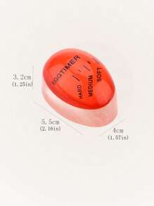 1 个鸡蛋计时器，厨房小工具热魔法变色鸡蛋计时器煮鸡蛋时间温度计，变色指示器 - 软、中、硬煮鸡蛋，热敏感，耐用的厨房辅助工具，礼物和家庭使用，变色鸡蛋计时器，非常适合煮鸡蛋，红色计时器工具 - 紅色 - 查看 11