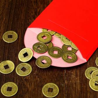 25/50 stuks Chinese Nieuwjaar Feng Shui munten, geluksmunt I-Ching munten voor gezondheid en welvaart, decoratieve doe-het-zelf knutselaccessoires