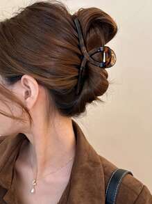 3 chiếc kẹp tóc nhựa vuông họa tiết da báo bóng lớn, thời trang đa năng, thanh lịch, phụ kiện tóc phong cách tối giản đơn giản thích hợp cho các buổi đi chơi hàng ngày, giải trí, tiệc tùng, đi làm, nghỉ mát, làm tóc, rửa mặt/tóc, trang điểm, phối trang phục - Nhiều màu - Xem 3