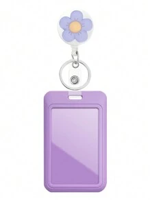 可爱花朵护士伸缩证件夹，带ID证件套、钥匙圈，趣味ID姓名证件夹，适用于钥匙链，易拉扣设计，适用于办公室、医院、实验室，是医生、护士、工作人员的理想之选，也是汽车配件、包包挂饰、哥特风、Y2K风格、万圣节配饰、教师节、圣诞节礼物创意、带证件套的包带、汽车配件、包包挂饰、送给朋友或姐妹的绝佳礼物。 - 彩色 - 查看 9