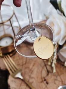 20 件套个性化亚克力酒杯吊坠，婚礼席位卡，定制酒杯吊坠，婚礼回礼，婚礼饮品标记，防水，防霉，装饰精美，可爱时尚，适用于家居、花园、办公室、周年纪念日、情人节、母亲节、生日、父亲节、毕业典礼、婚礼、乔迁派对、宴会和其他场合。