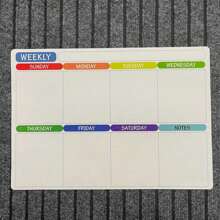 1 Set de imanes para refrigerador que incluye tablero de notas, planificador mensual, planificador semanal, planificador diario, bolígrafo magnético de color, borrador de pizarra blanca, calendario (diario, semanal, mensual)